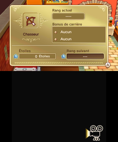 Affichage du menu indiquant ma classe dans le jeu, on peut y voir que je suis un Chasseur Néophite